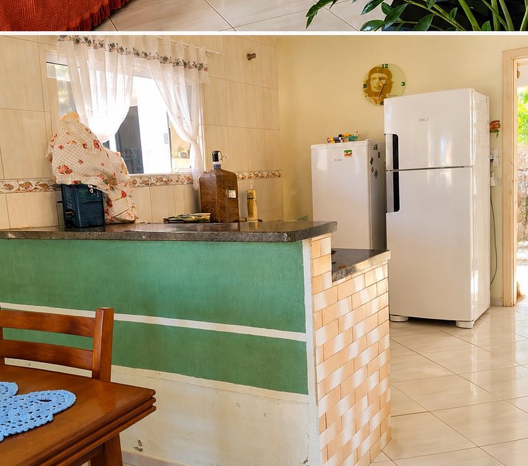 Casa espaçosa no Centro da Pinheira, a 700 metros da praia